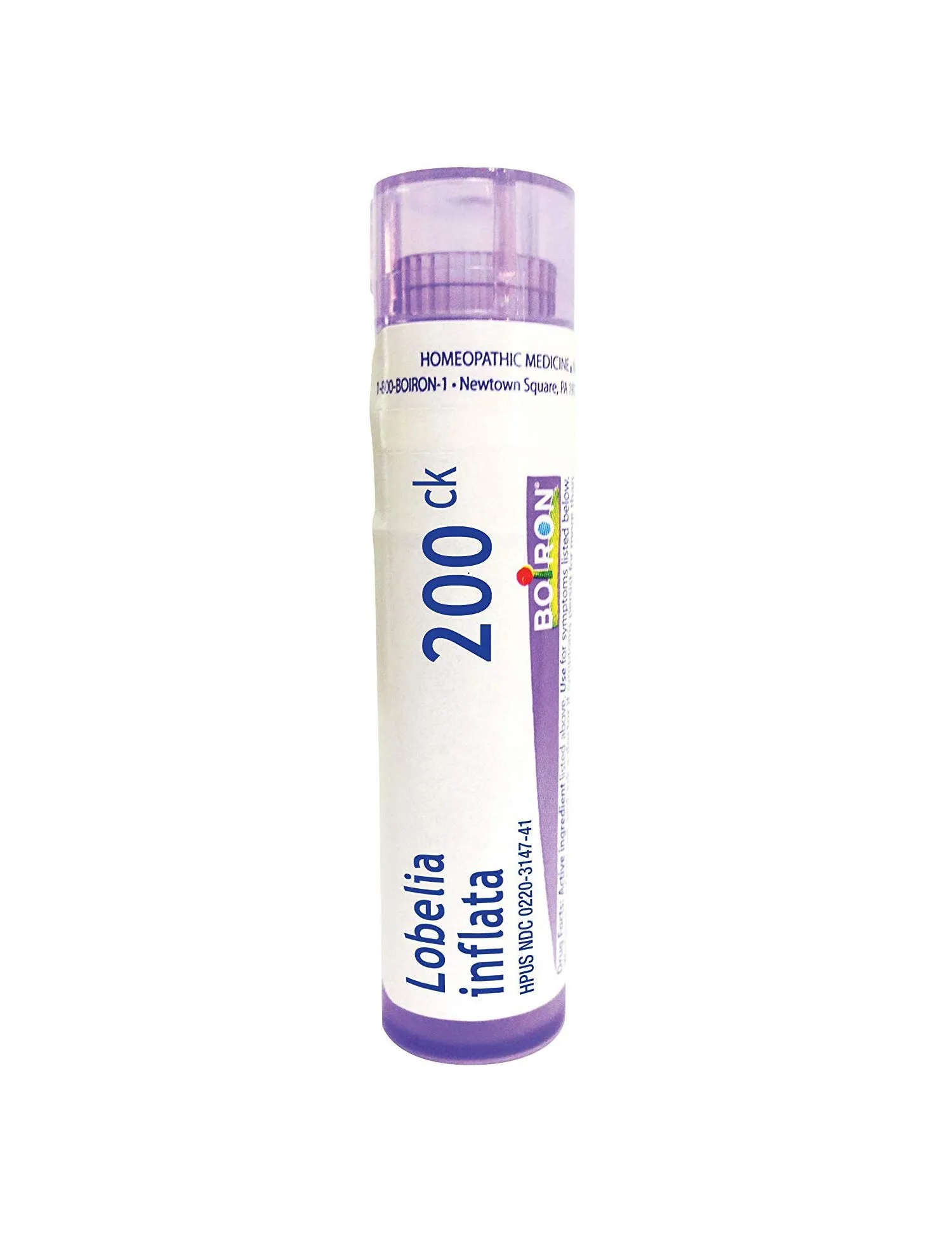 Boiron Lobelia Inflata 200CK, 80 Pellets - Homeopathic Relief for Quitting Smoking