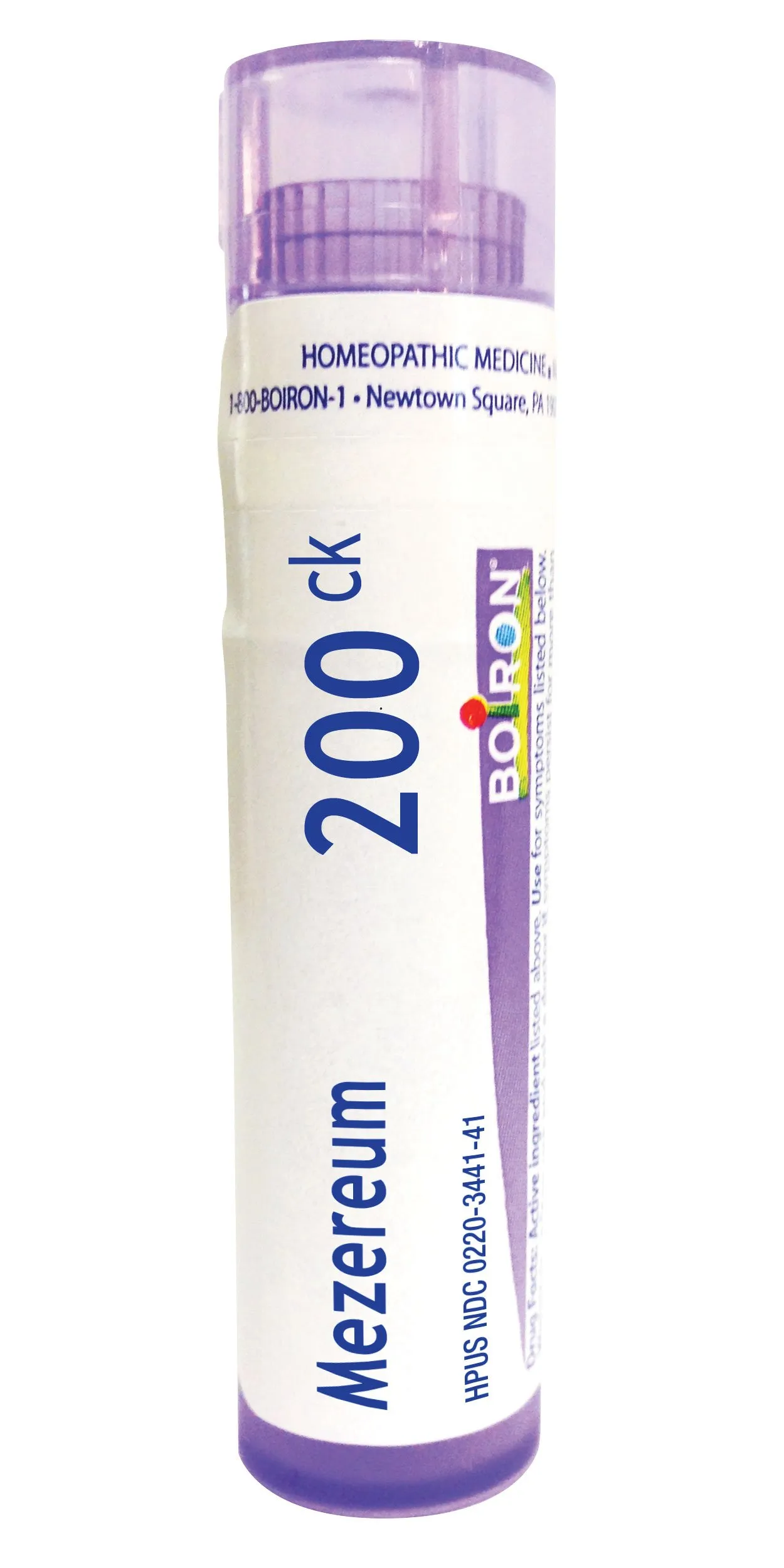 Boiron Mezereum 200CK Homeopathic Medicine for Sinus Pain, 80 Quick-Dissolving Pellets