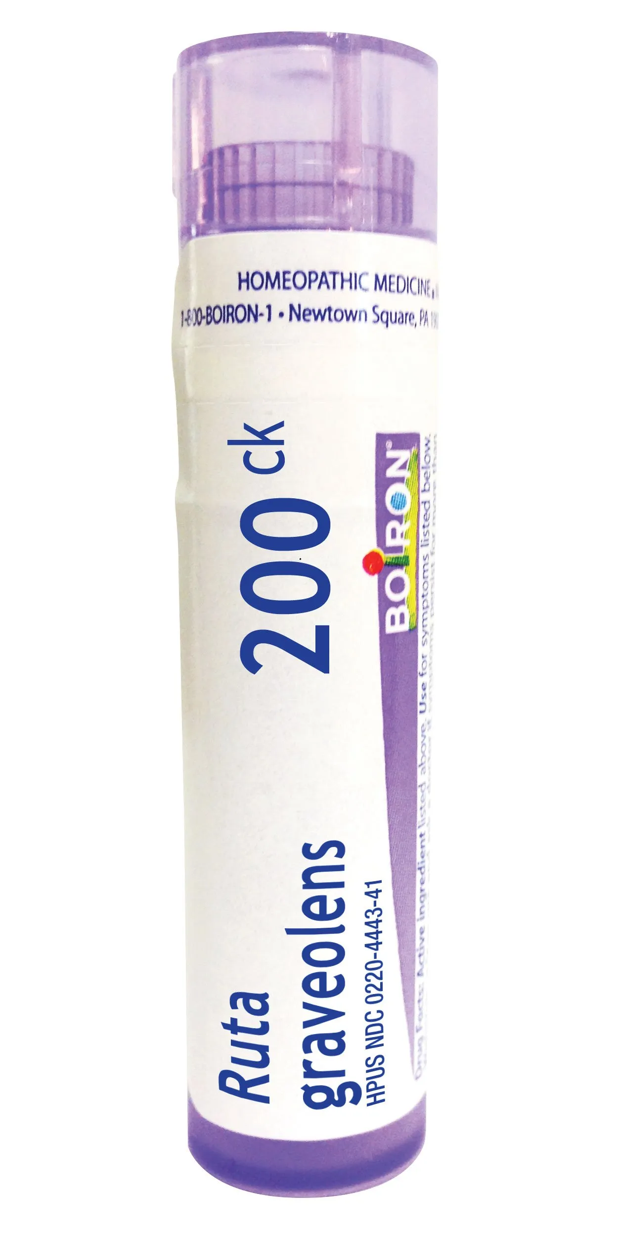 Boiron Ruta Graveolens 200CK Homeopathic Eye Strain Relief, White, 80 Count