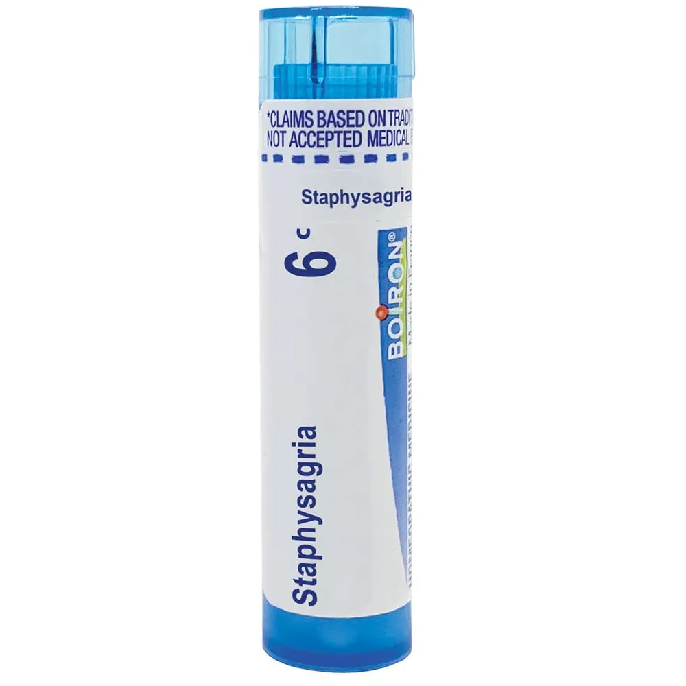 Boiron Staphysagria 6C Homeopathic Medicine for Surgical Wounds, 80 Quick-Dissolving Pellets