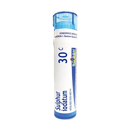 Boiron Sulphur Iodatum 30C Homeopathic Medicine for Runny Nose, 80 Quick-Dissolving Pellets