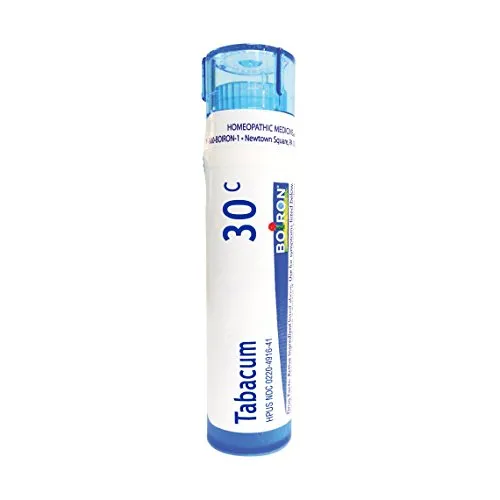 Boiron Tabacum 30C - Homeopathic Motion Sickness Relief Pellets, Non-Drowsy, 80 Quick-Dissolving