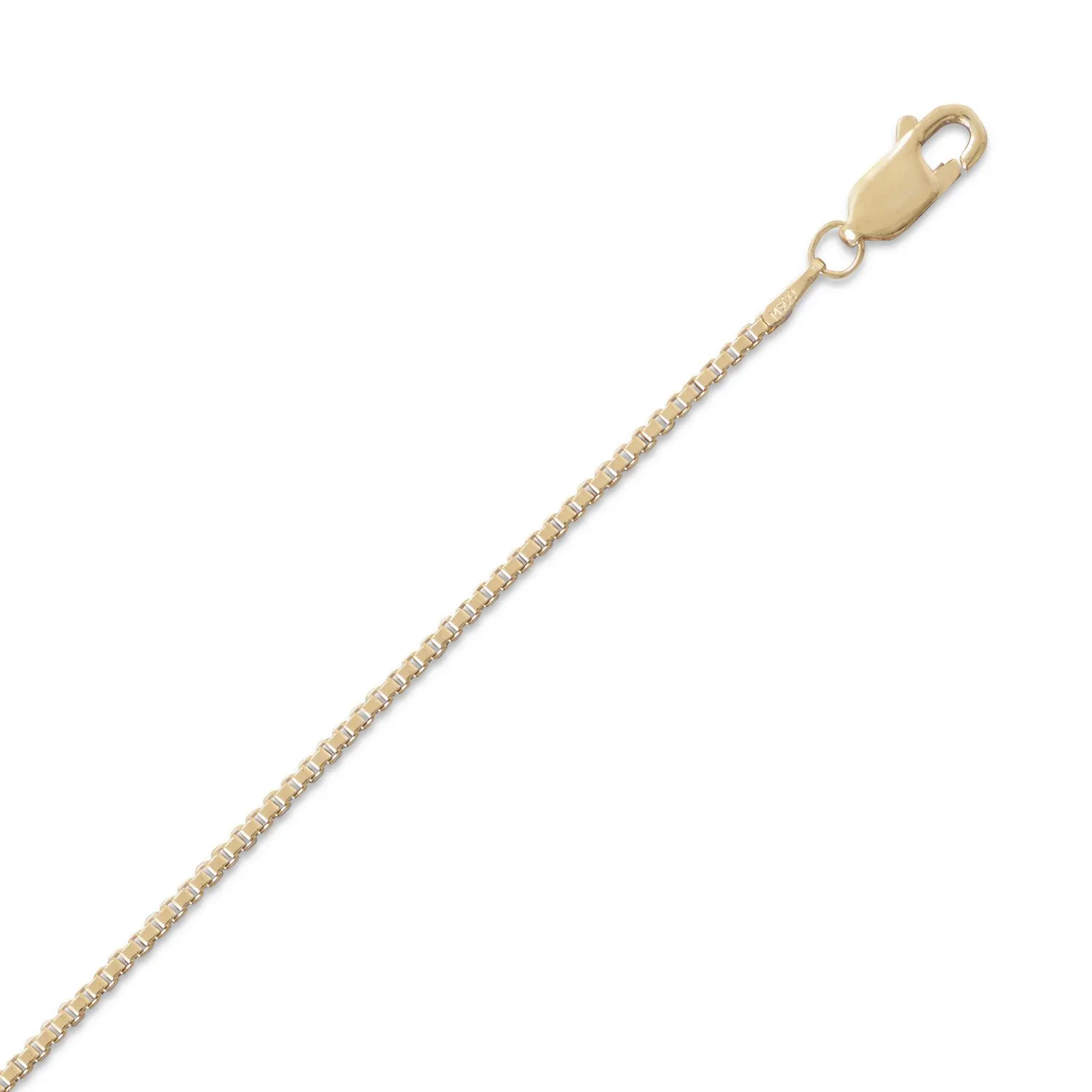 Box Chain Necklace 14K Yellow Gold-Filled - USA-Made Jewelry for Lasting Elegance