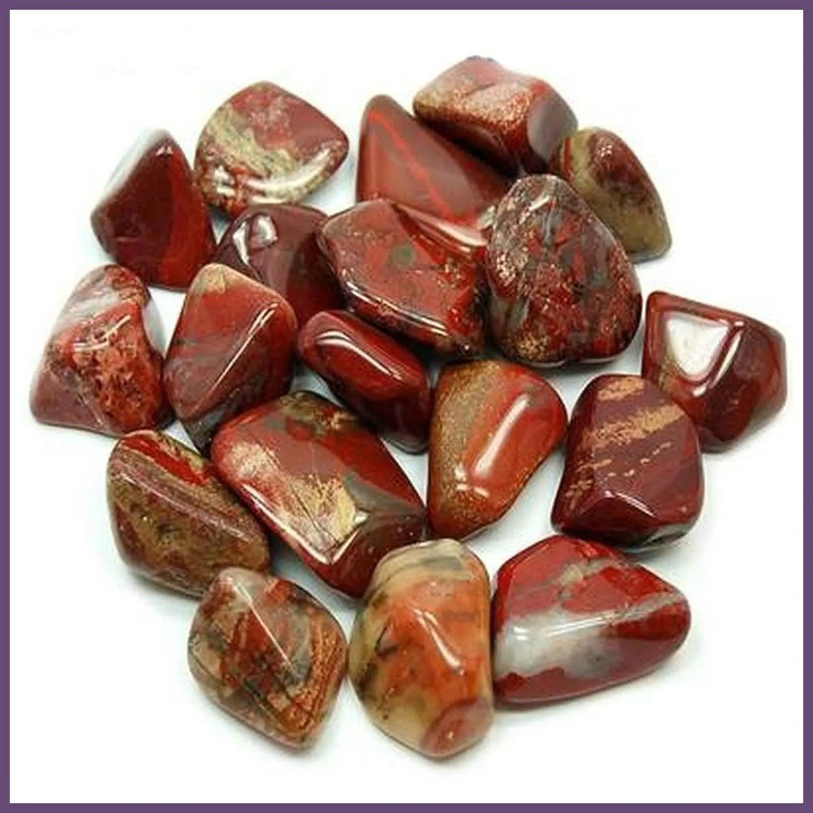 Brecciated Jasper Tumbled Stone - Natural Healing Gemstone for Root & Sacral Chakra