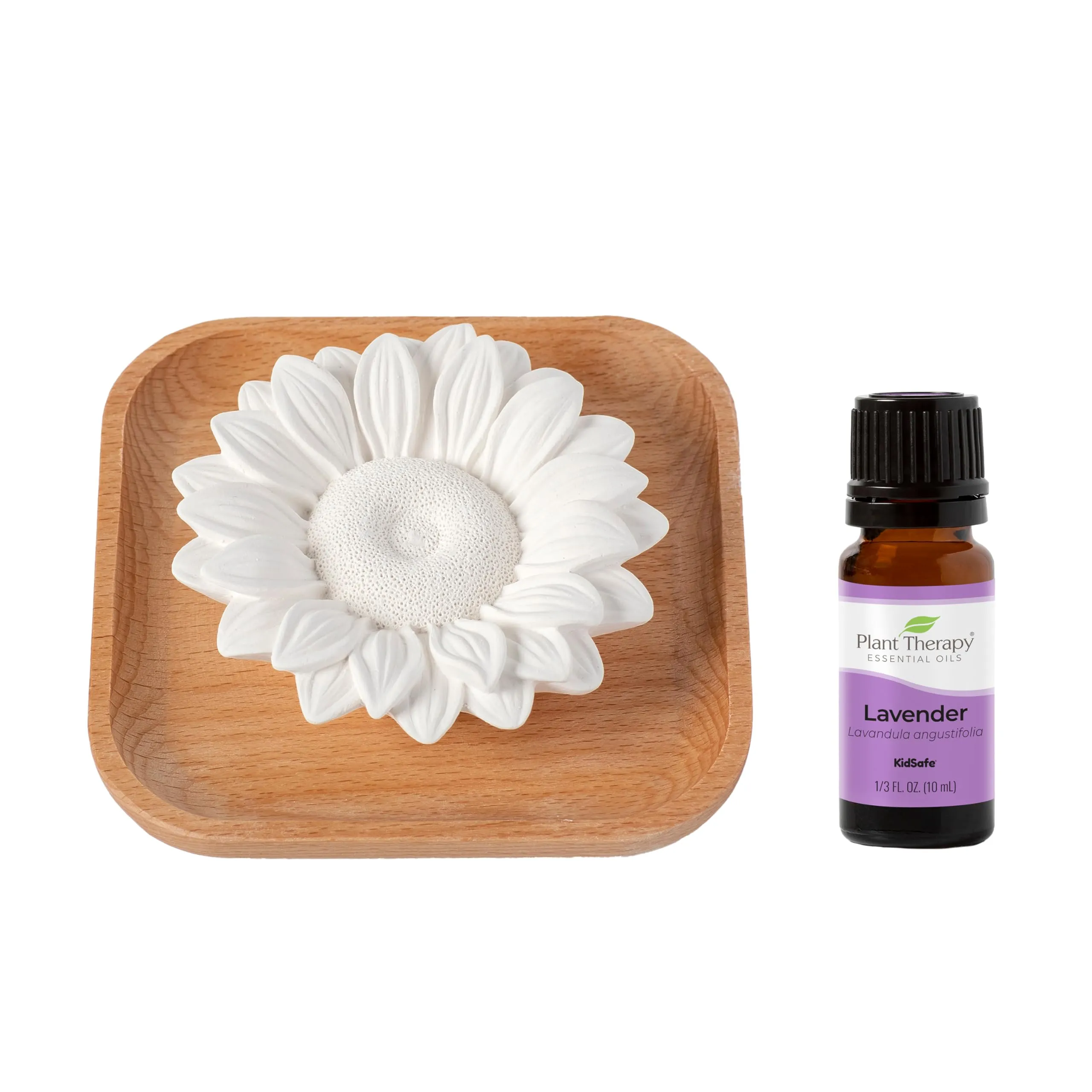 Captivating Sunflower Aromatherapy Diffuser with 10ml Pure Lavender Essential Oil for Relaxation