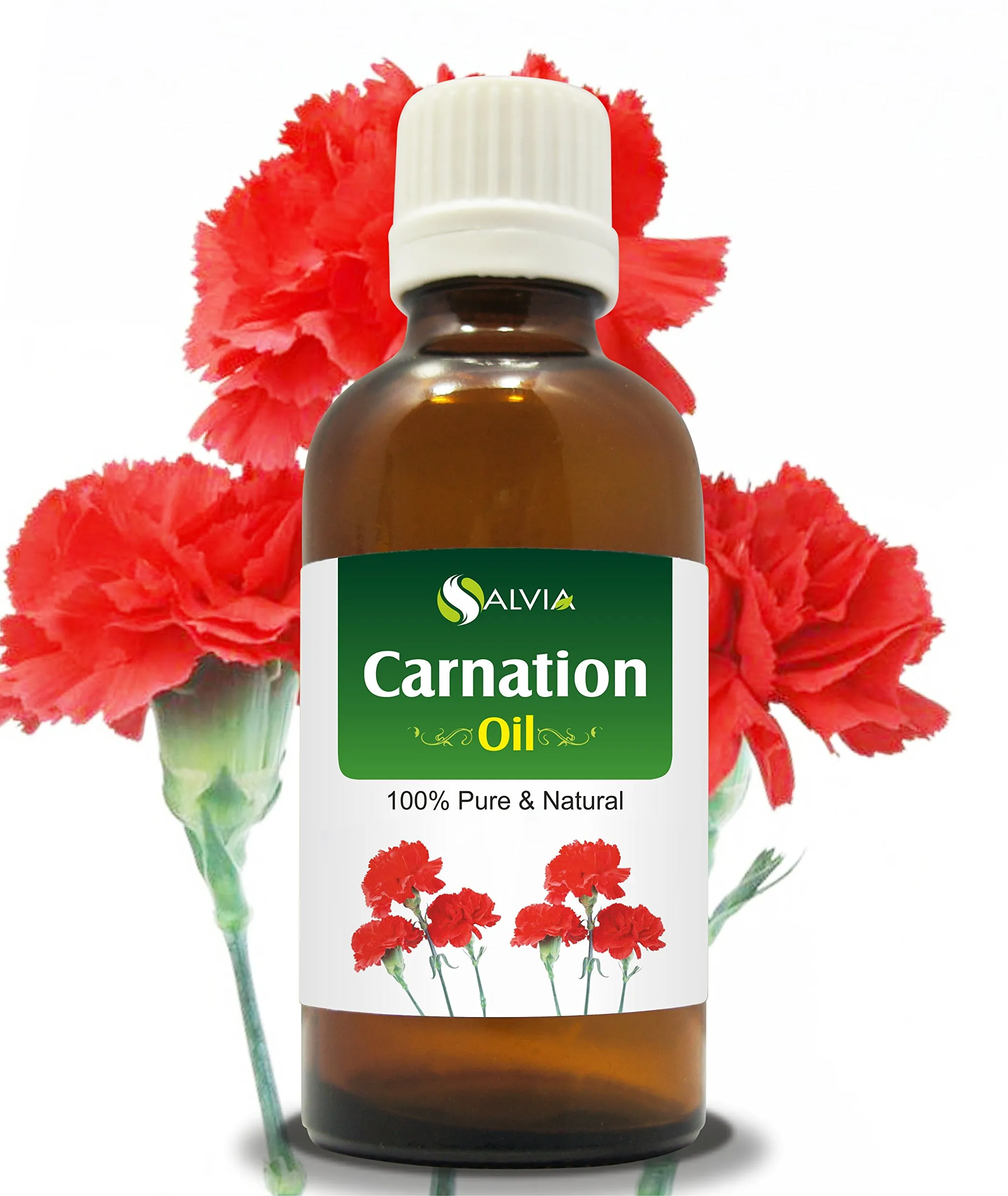 Carnation Essential Oil by Salvia 50ML - 100% Pure, Cold Pressed, Therapeutic Aromatherapy