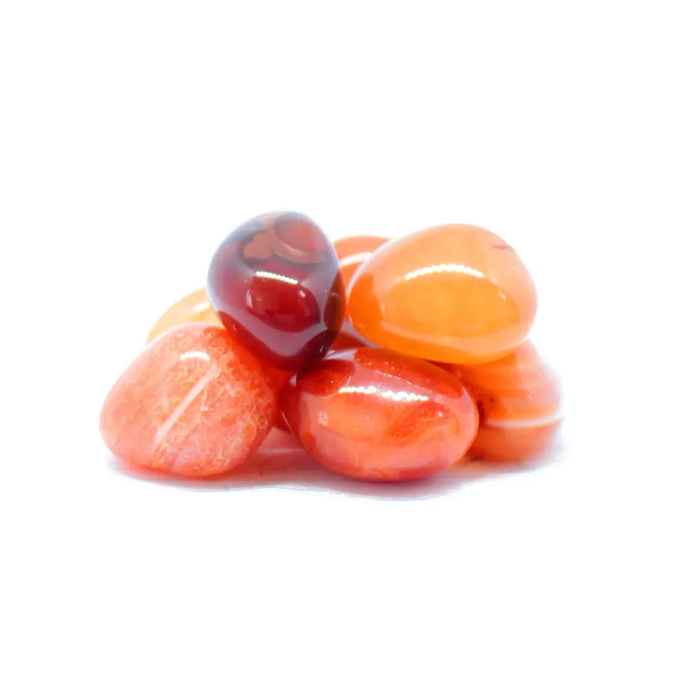 Carnelian Tumbled Healing Stone Chakra Stone 20-25mm for Courage Energy Leadership