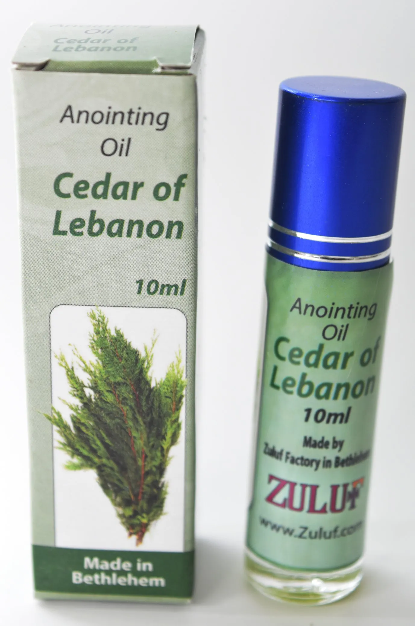 Cedar of Lebanon Anointing Oil 10ml Roll-On Bottle from Jerusalem