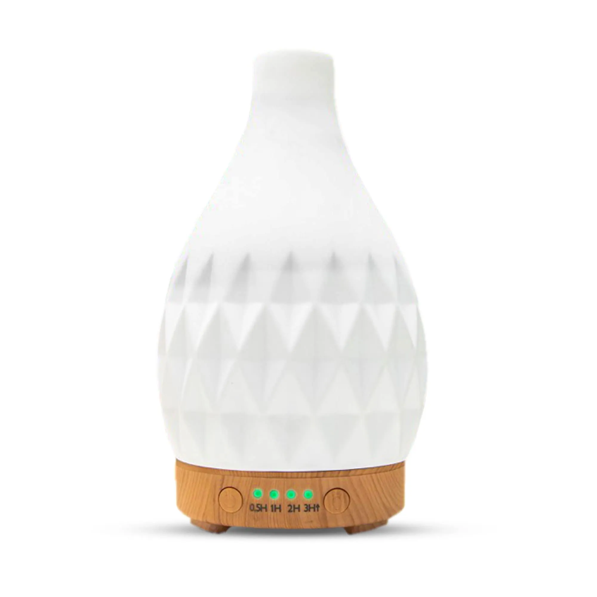 Ceramic Stone Ultrasonic Essential Oil Diffuser - White, Auto Shut-Off, Aromatherapy, Humidifier