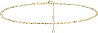 Chain Choker Necklace for Women - Delicate Gold Plated Layered Fashion Jewelry