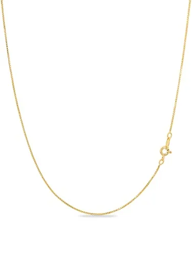 Children's Sterling Silver Chain Necklace - 14 Inch Rose & Yellow Gold Plated, Hypoallergenic