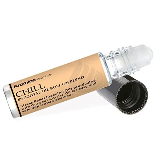 Chill Essential Oil Roll On 10ml - Stress Reducer & Relaxation Blend by Aromine