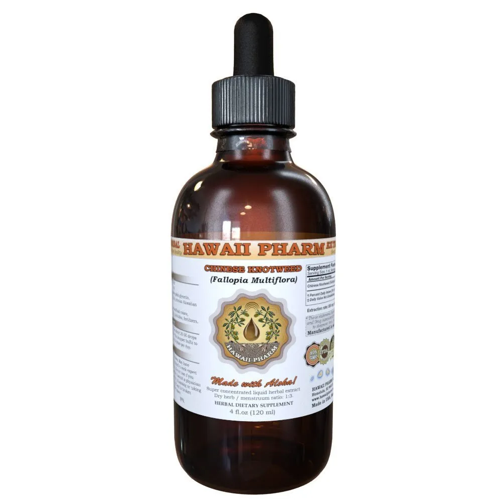 Chinese Knotweed Liquid Extract Tincture 4 Oz - Highest Strength Fo-Ti Herbal Supplement