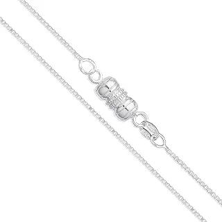 CHOOSE YOUR CLASP Sterling Silver 0.8mm Box Chain Necklace - Customizable Options Available