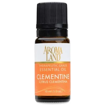 Clementine Essential Oil 10ml - Sweet Citrus Aroma, Cold Pressed, Uplifting & Cheerful Blend