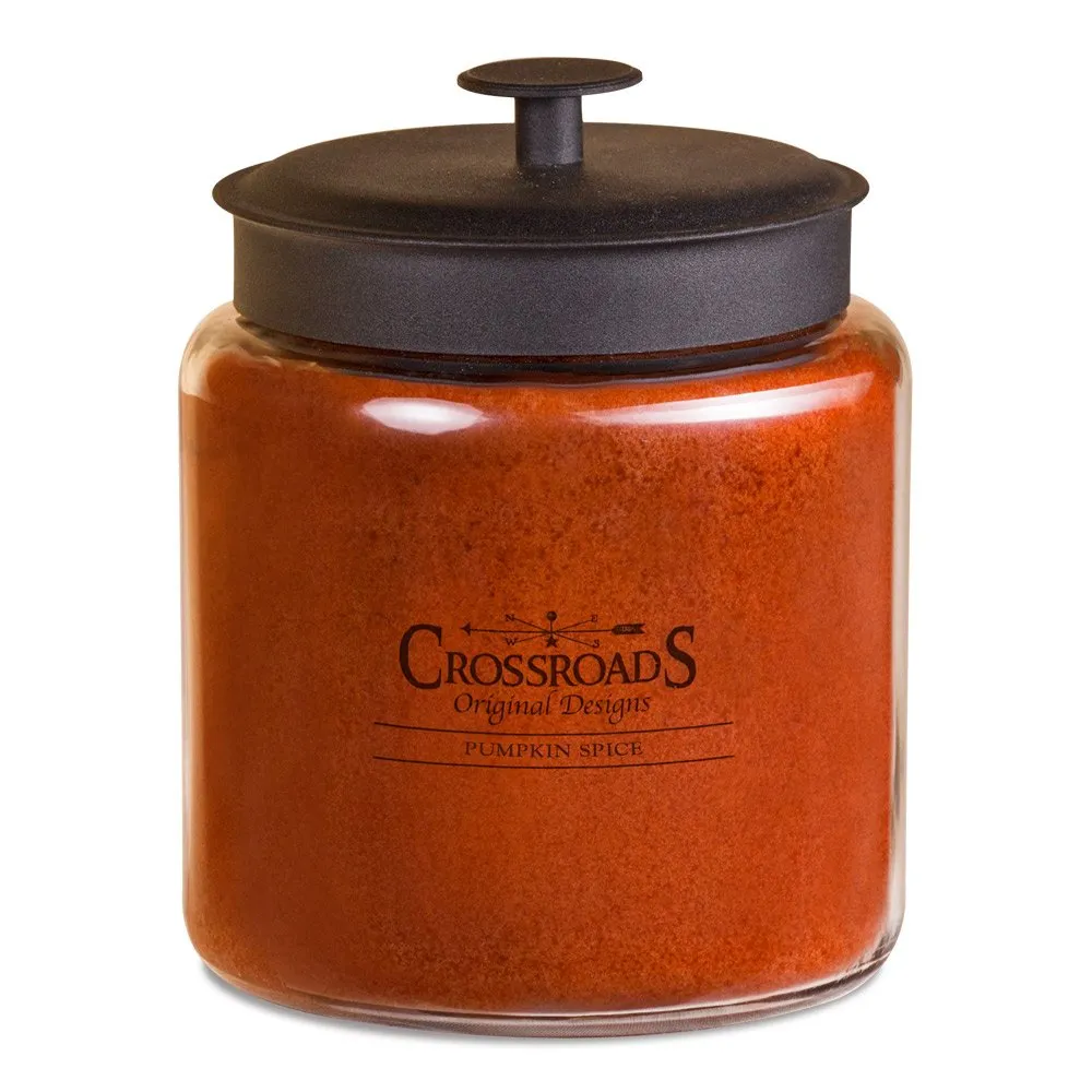 Crossroads Pumpkin Spice Scented 4-Wick Candle, 96 Ounce - Clean-Burning, Premium Fragrance