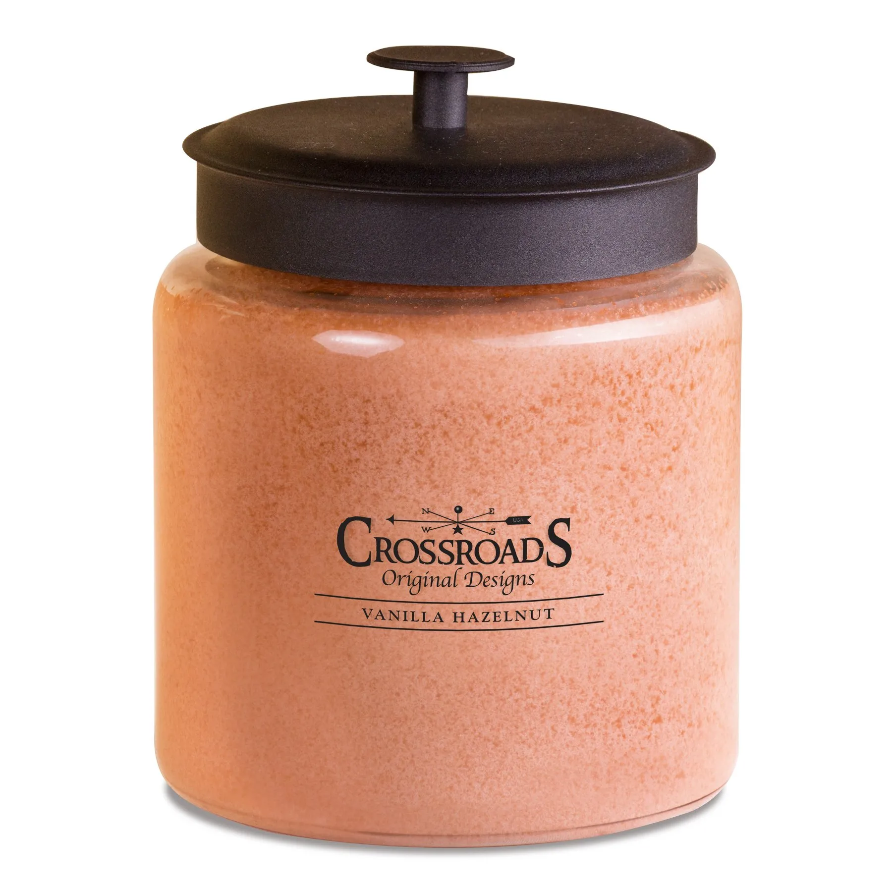 Crossroads Vanilla Hazelnut Scented Candle 96 Ounce, 4 Lead-Free Wicks, Clean-Burning Paraffin Wax