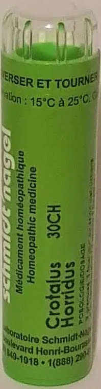 Crotalus Horridus 30CH Homeopathy Medicine 90 Pellets Vegan Lactose-Free Schmidt-Nagel