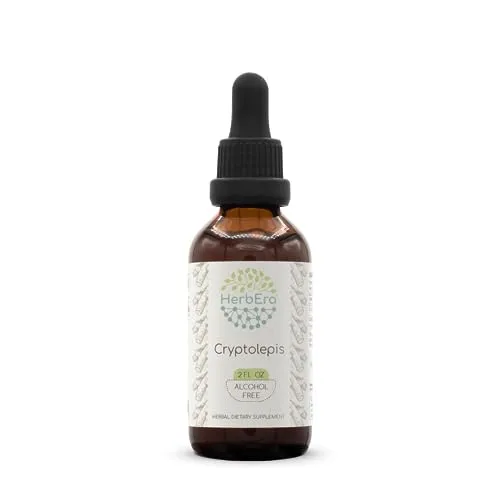 Cryptolepis B60 Alcohol-Free Herbal Extract Tincture, Super-Concentrated Wildcrafted 2 Fl Oz