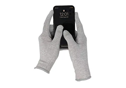 DefenderShield EMF Radiation Protection Gloves - Small, Touch Screen Compatible, Lightweight