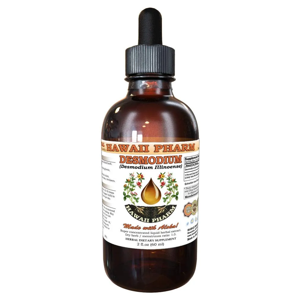 Desmodium Tincture 2 oz - Herbal Supplement, Cold Maceration Extract, Organic Ingredients