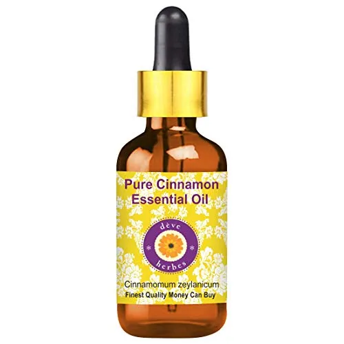 Deve Herbes Pure Cinnamon Essential Oil 15ml - Natural, Therapeutic Grade, Vegan, Cruelty-Free