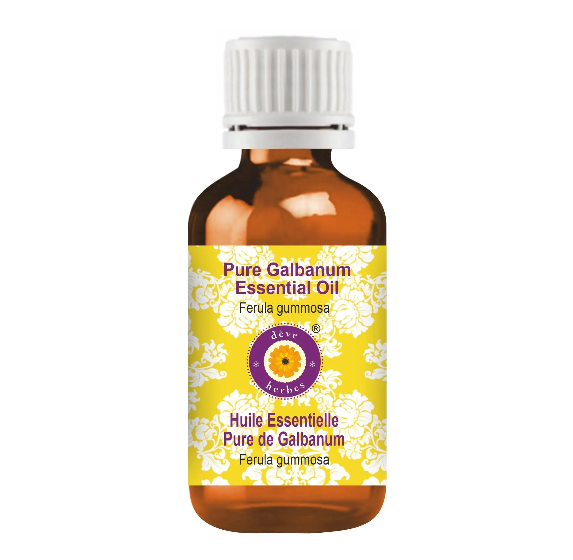 Deve Herbes Pure Galbanum Essential Oil 30ml - Natural, Therapeutic Grade, Vegan, Cruelty-Free