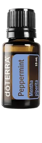 doTERRA Peppermint Essential Oil 15ml - Promotes Clear Breathing, Alleviates Stomach Upset