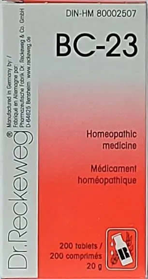 Dr. Reckeweg BC-23 Homeopathic Remedy for Various Ailments - 30ml