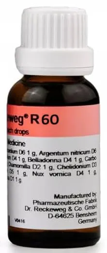 Dr. Reckeweg R60 Homeopathic Drops - 22ml Single Remedy for Effective Relief