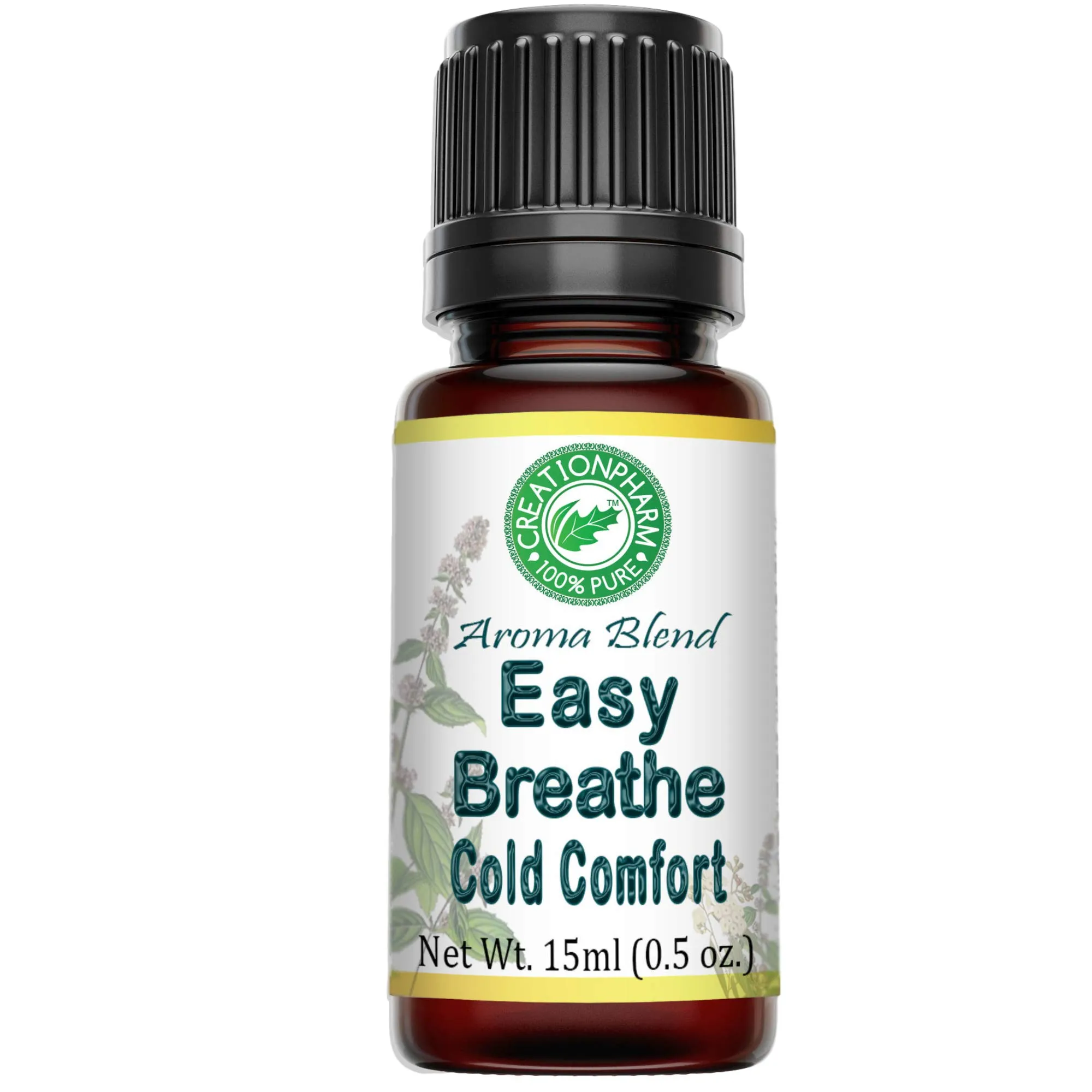 Easy Breathe Essential Oil Blend 15ml - Peppermint, Eucalyptus, Clary Sage, Rosemary, Cedarwood