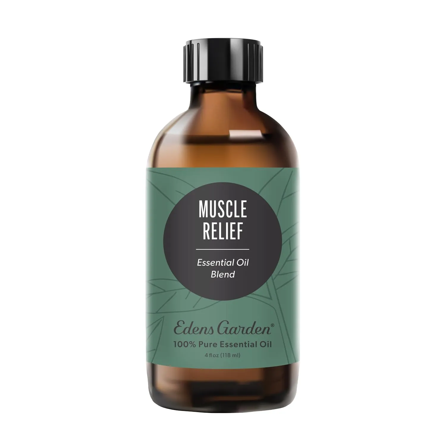 Edens Garden Muscle Relief Essential Oil 118ml - Pure Peppermint, Clove, Helichrysum Blend