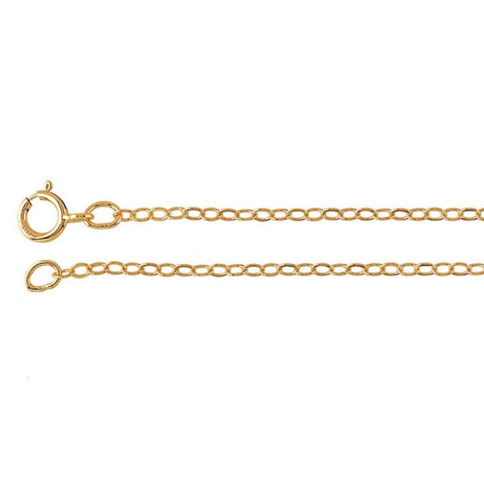 EFYTAL Simple Chain - Sterling Silver/14k Gold Filled 1.5mm Cable Chain Necklace 16'/18'