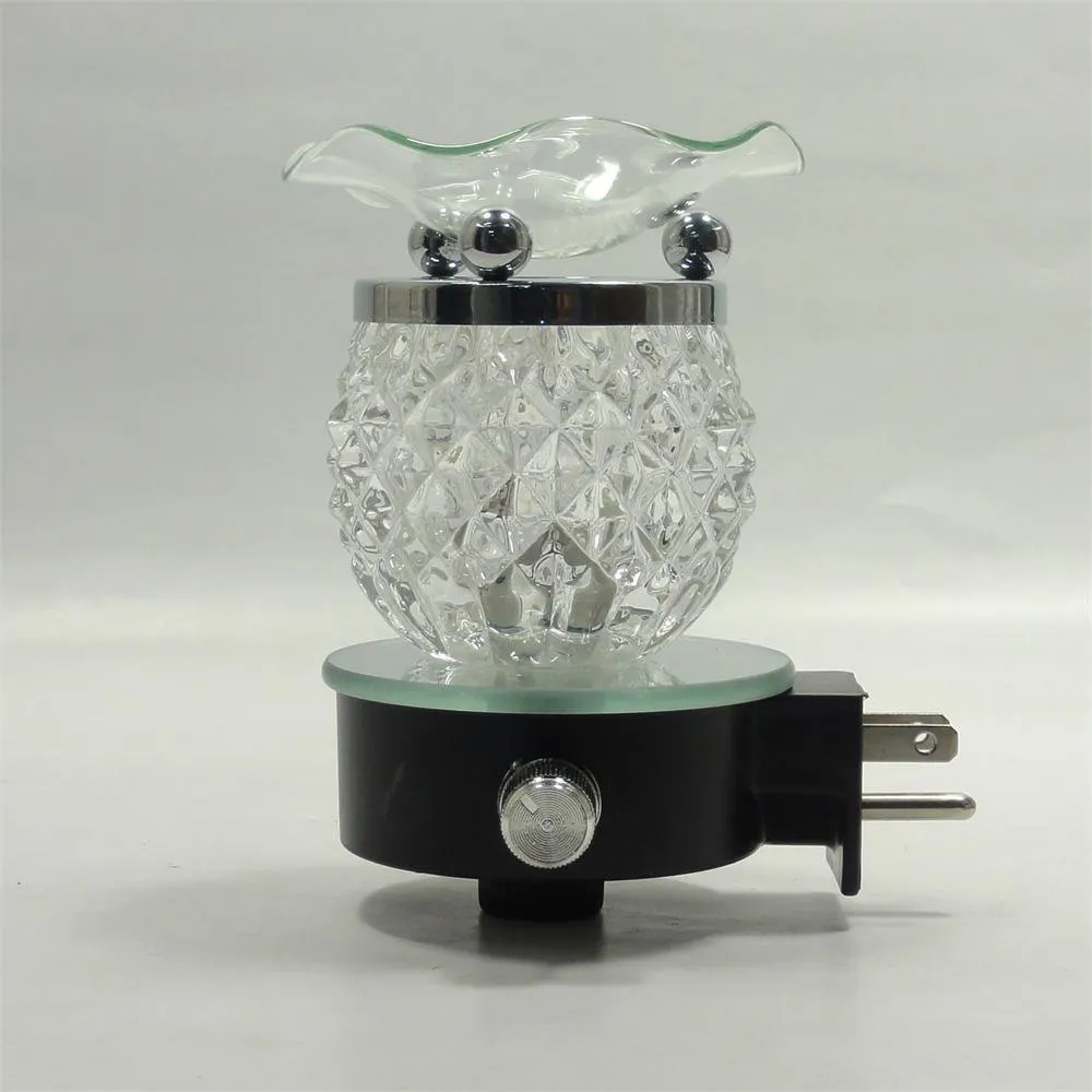 Electric Oil Warmer Burner Lamp - Aroma Scented Fragrance Diffuser, Vertical Plug-in Design