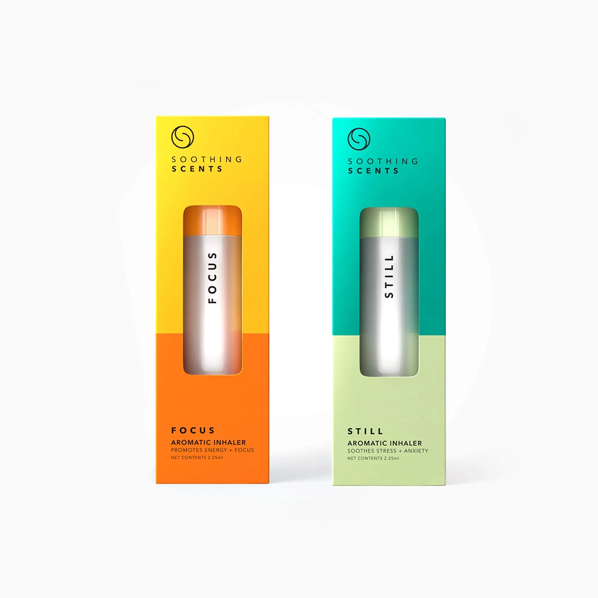 Energy/Stress Twin Set - FOCUS & STILL Inhalers for Concentration and Calm