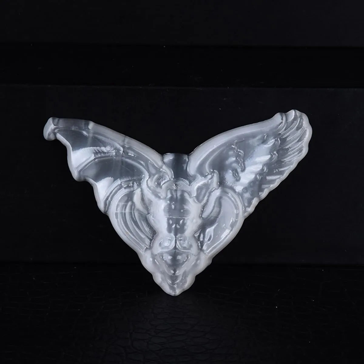 Erliway 3.15' Natural Selenite Gargoyle Figurine for Cleansing, Protection, Spiritual Healing