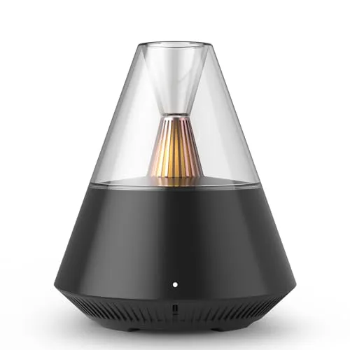 Essential Oil Diffuser 150ml, USB Powered Aroma Diffuser with Ambient Light, Remote, Black