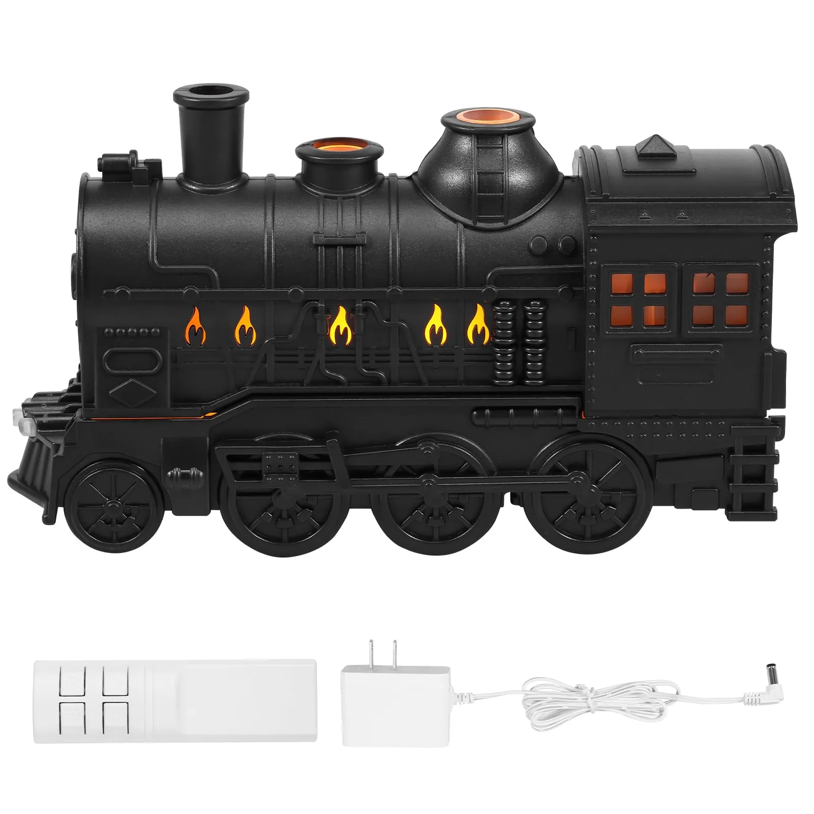 Essential Oil Diffuser 300ml Train Design, Aromatherapy Humidifier with Lights & Auto Shut-Off