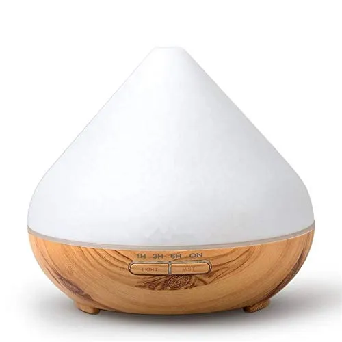 Essential Oil Diffuser 300ml with LED Light, 5-in-1 Ultrasonic Aromatherapy Humidifier