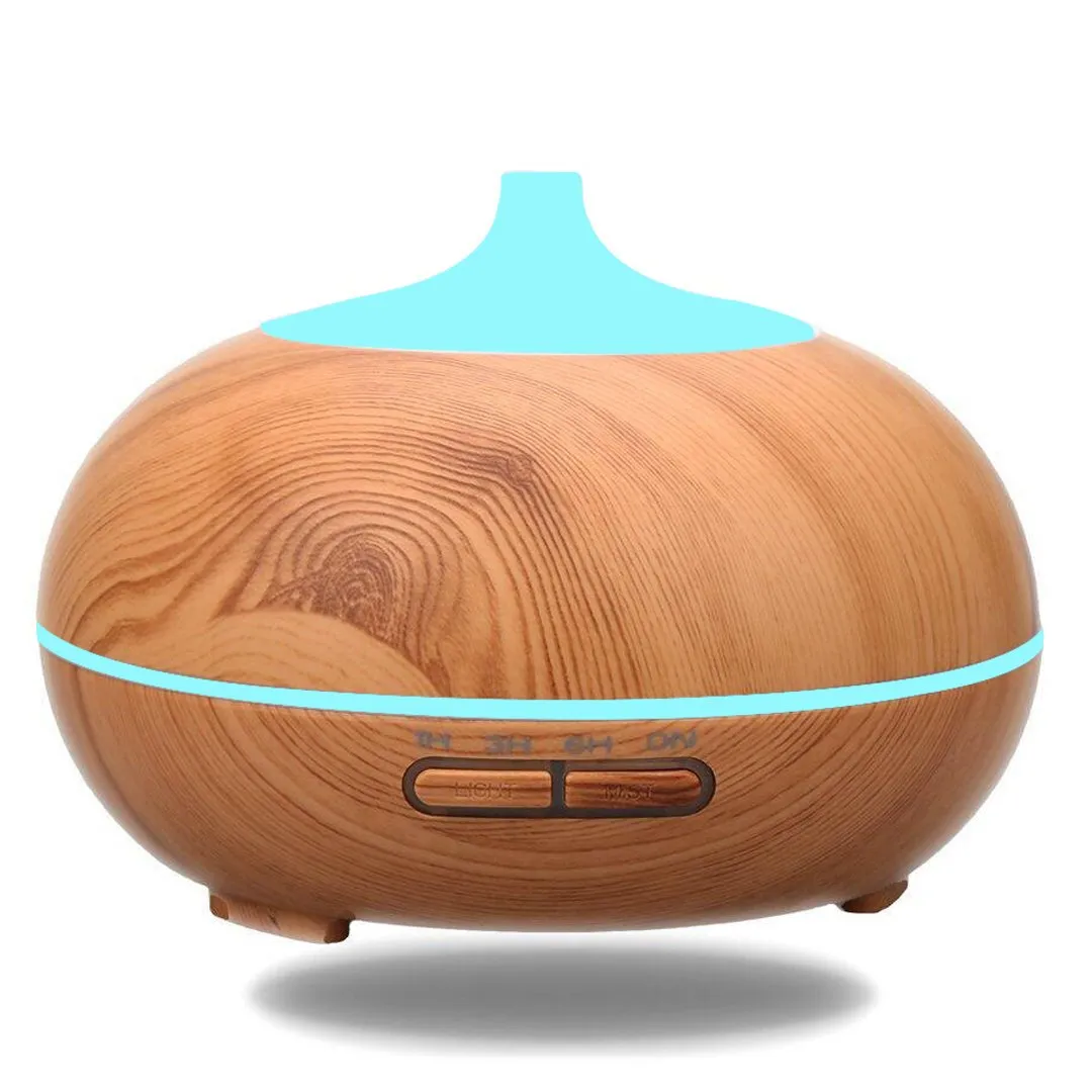 Essential Oil Diffuser 500ml BPA Free Ultrasonic Humidifier with Timer & Auto Shut-Off (Yellow)