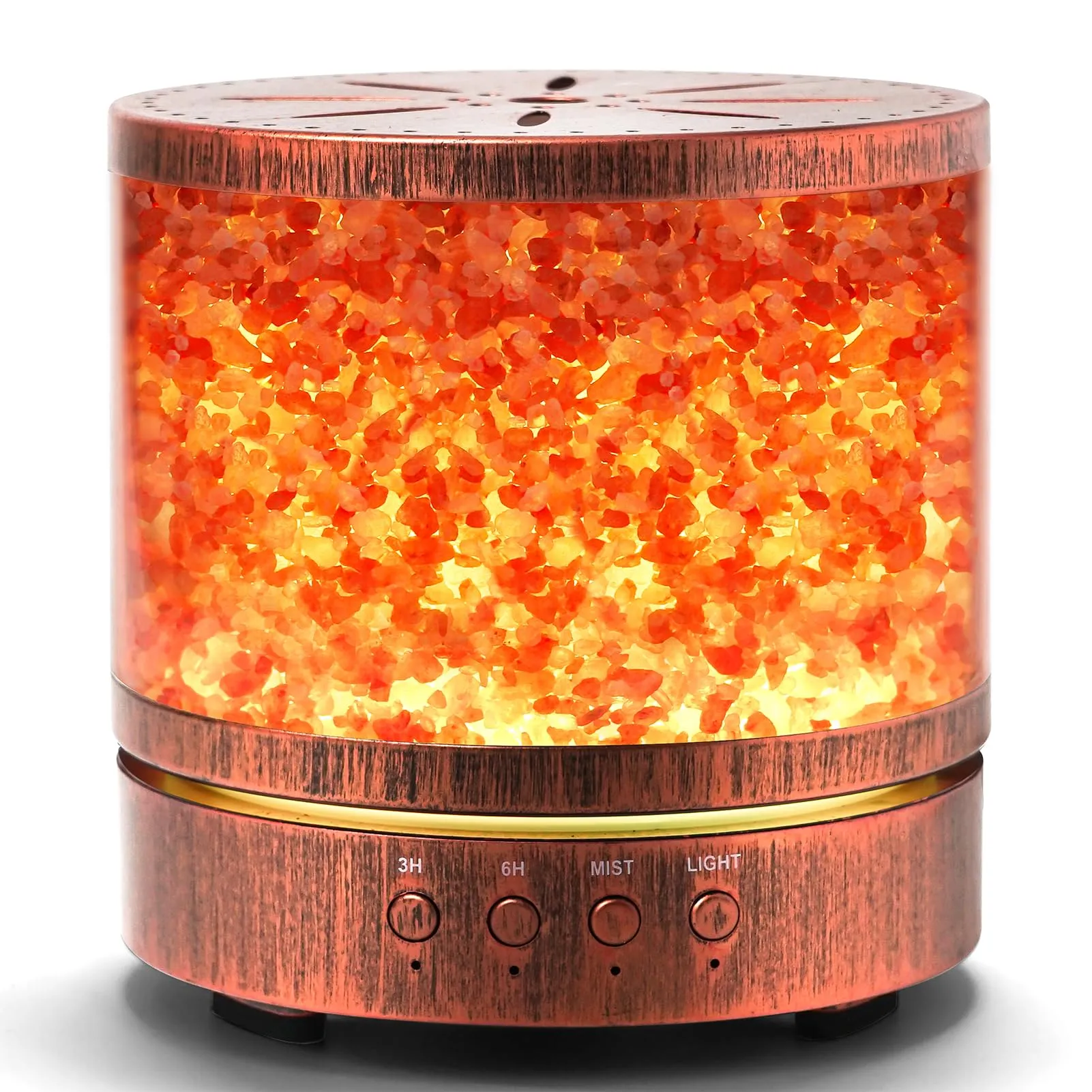 Essential Oil Diffuser with Himalayan Salt Lamp, 400ML Capacity, Ultra-Quiet Aroma Diffuser