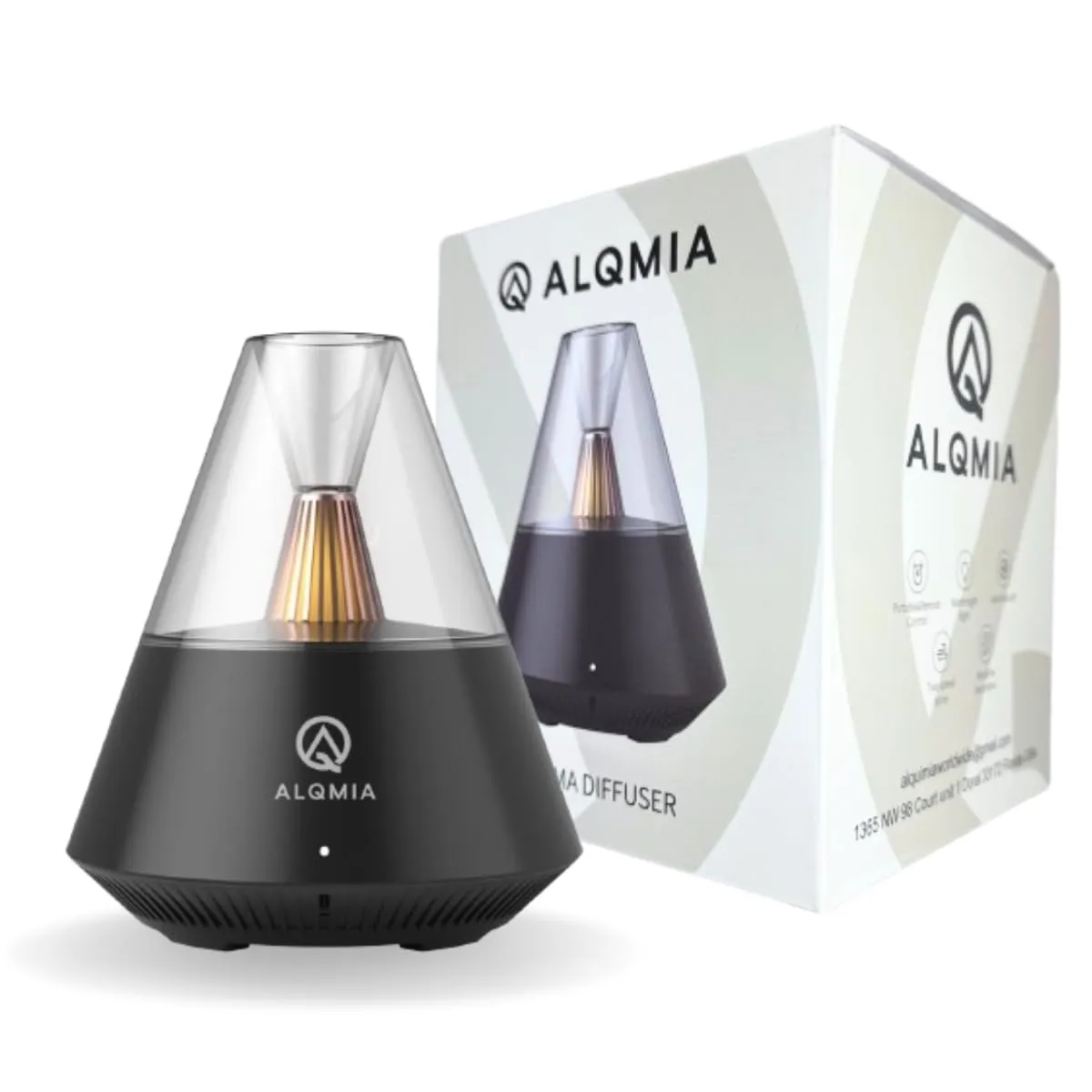 Essential Oil Diffuser with Remote Control, Ultrasonic Aromatherapy Humidifier, Black