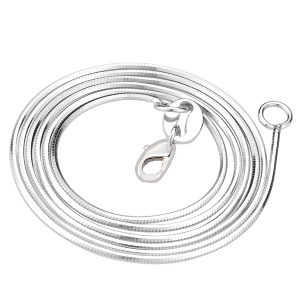 Exquisite Stylish Silver Plated Multi-Layer Snake Chain Necklace for Women, 16 inch