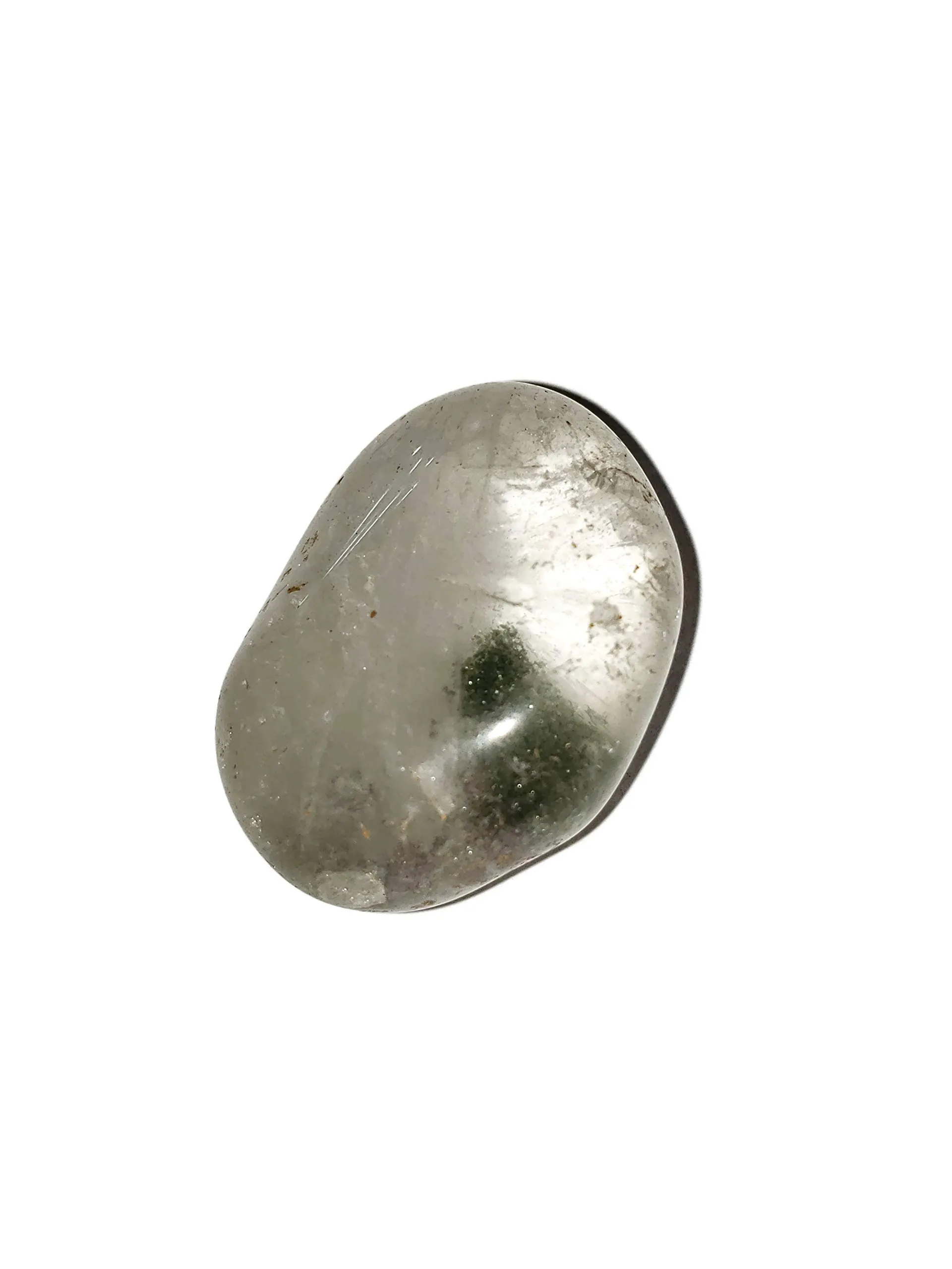 Extremely Rare Green Phantom Chlorite Quartz Crystal 20-28mm Tumbled Natural Healing Gemstone