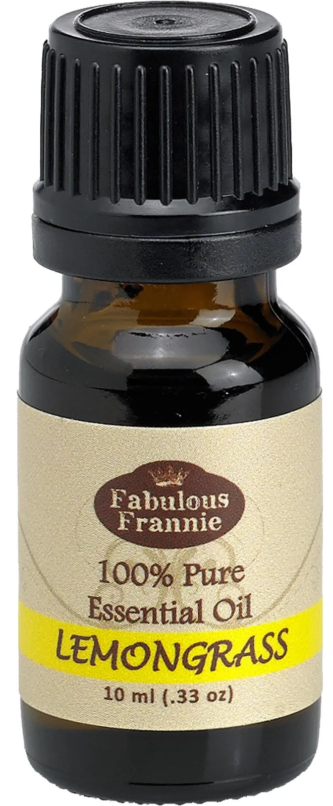 Fabulous Frannie 10 ml Lemongrass Essential Oil - 100% Pure, Undiluted, Therapeutic Grade