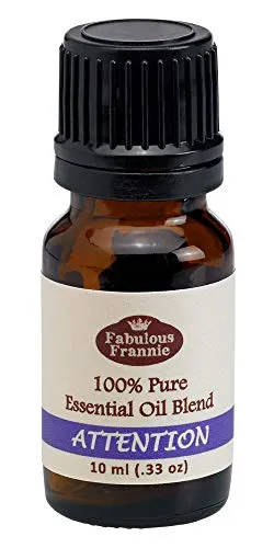 Fabulous Frannie Attention Essential Oil Blend 10ml - Cedarwood, Lavender, Orange, Vetiver