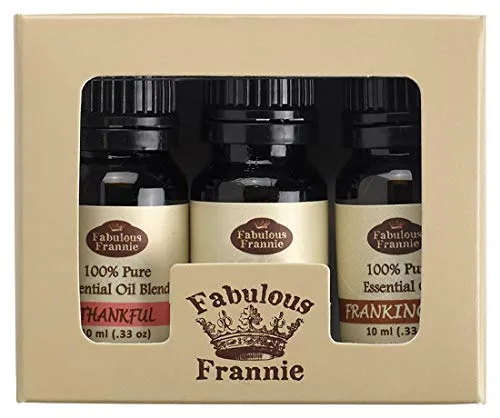 Fabulous Frannie Biblical Essential Oil Set - Frankincense, Helichrysum, Thankful Blend 10ml