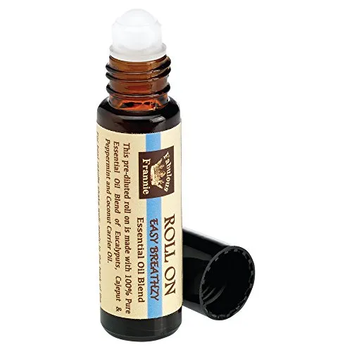 Fabulous Frannie Easy Breathzy Essential Oil Roll-On 10ml with Eucalyptus, Cajeput & Peppermint