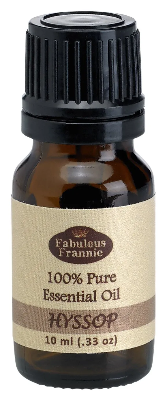 Fabulous Frannie Hyssop Essential Oil 10ml - 100% Pure Undiluted Aromatherapy Oil