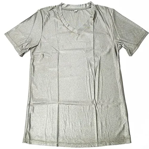 Faraday Clothing EMF Protection Anti-Radiation Pure Silver Fiber Unisex T-Shirt Medium